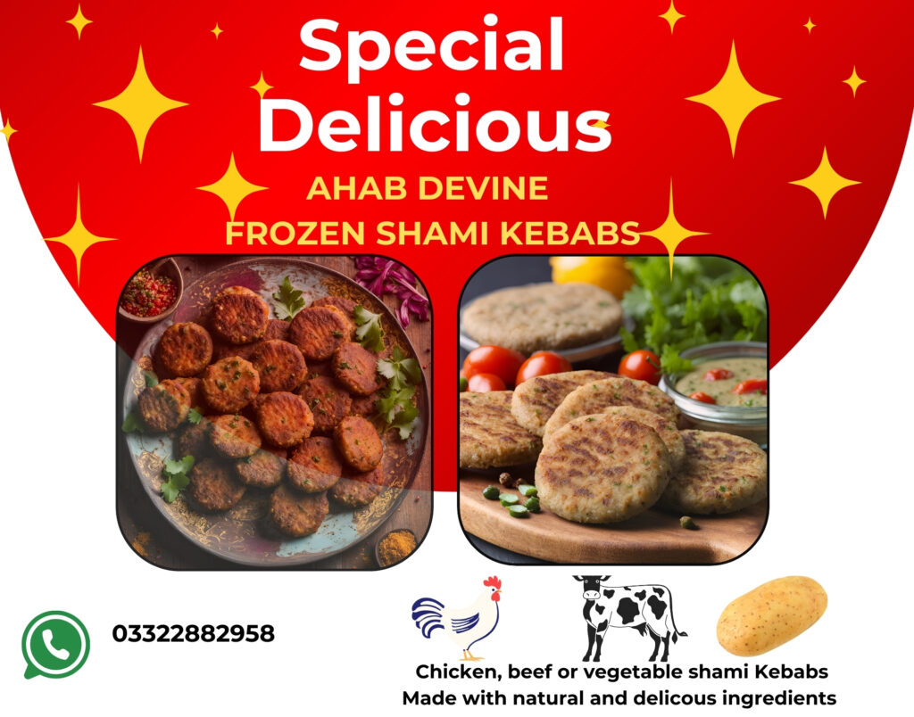 AHAB DEVINE SPECIAL DELICIOUS FROZEN SHAMI KEBABS